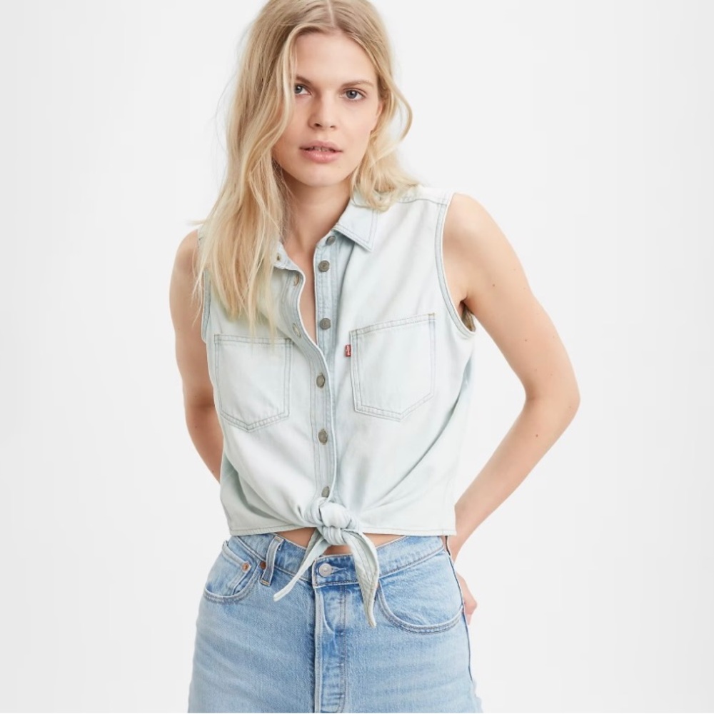 Levi’s Davina sleeveless denim top